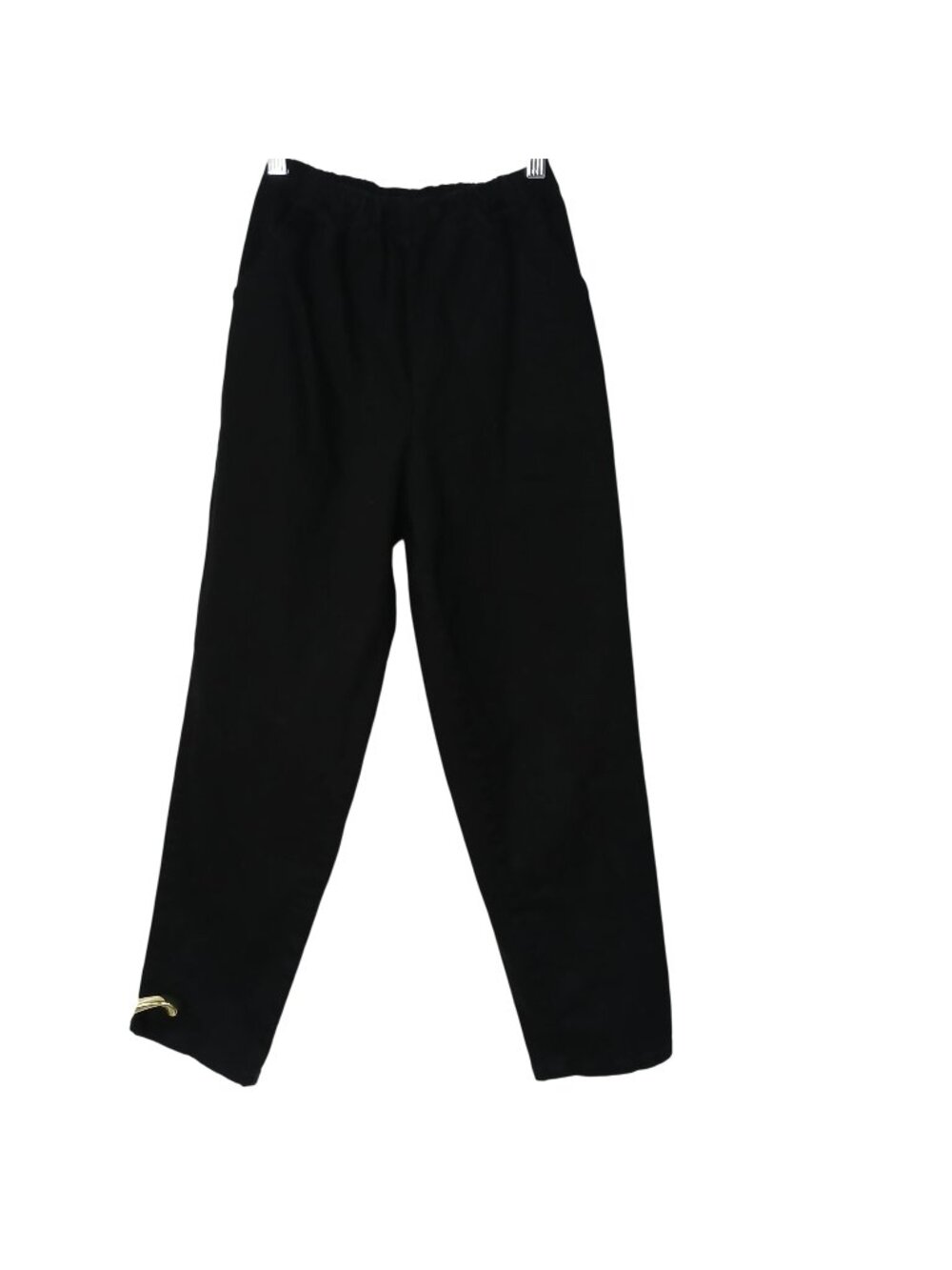 Denim & Co. Womens XXSP Pants Black Elastic Waist Pull On Pockets Stretch #Z-21